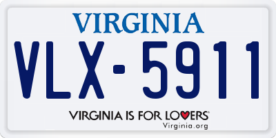 VA license plate VLX5911