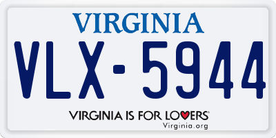 VA license plate VLX5944