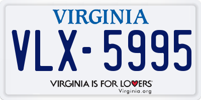 VA license plate VLX5995