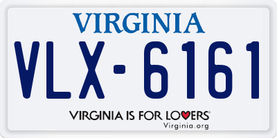 VA license plate VLX6161