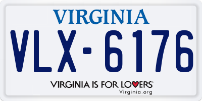 VA license plate VLX6176