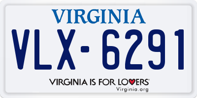 VA license plate VLX6291