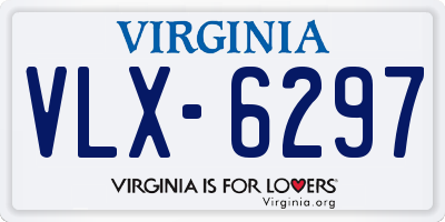 VA license plate VLX6297