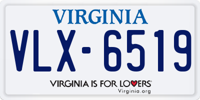 VA license plate VLX6519