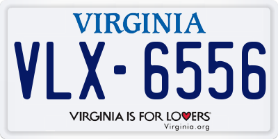 VA license plate VLX6556