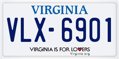 VA license plate VLX6901