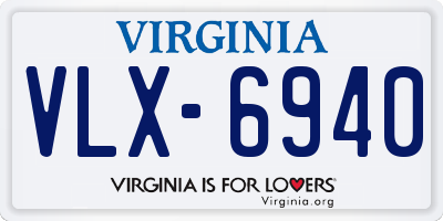 VA license plate VLX6940