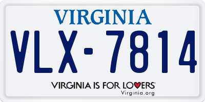 VA license plate VLX7814