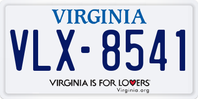 VA license plate VLX8541