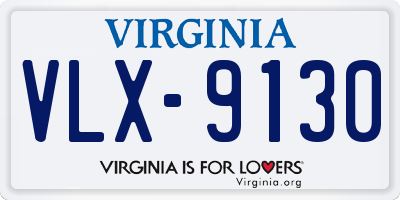 VA license plate VLX9130