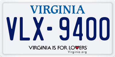VA license plate VLX9400