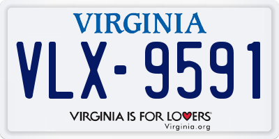 VA license plate VLX9591