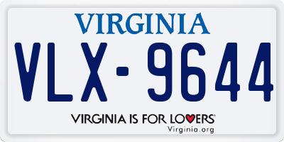 VA license plate VLX9644