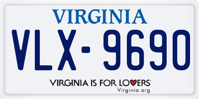 VA license plate VLX9690