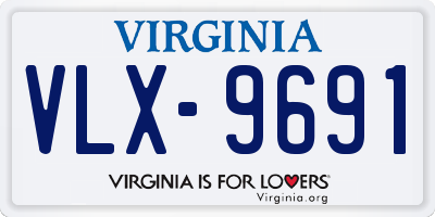 VA license plate VLX9691