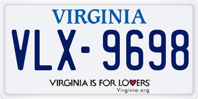 VA license plate VLX9698