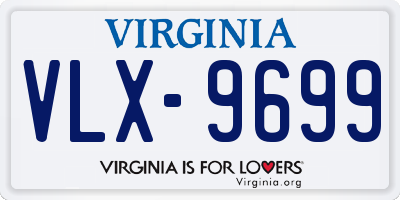 VA license plate VLX9699