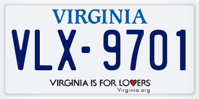 VA license plate VLX9701