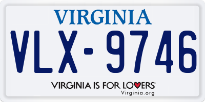 VA license plate VLX9746