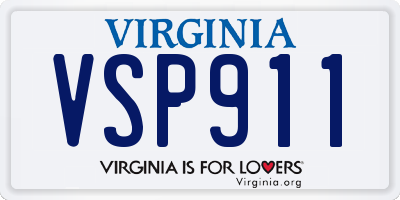 VA license plate VSP911