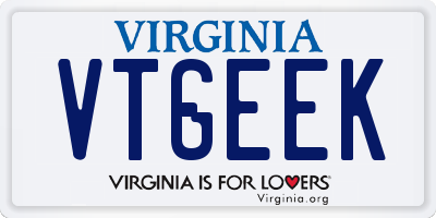 VA license plate VTGEEK