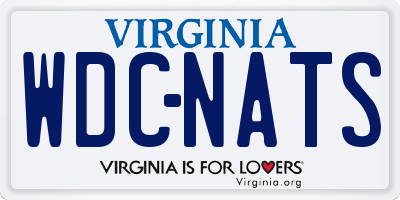 VA license plate WDCNATS