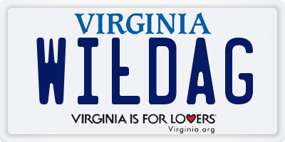 VA license plate WILDAG