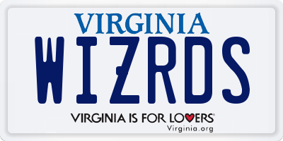 VA license plate WIZRDS