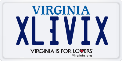 VA license plate XLIVIX