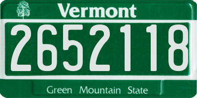 VT license plate 2652118