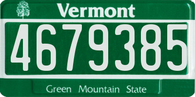VT license plate 4679385