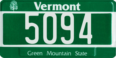 VT license plate 5094