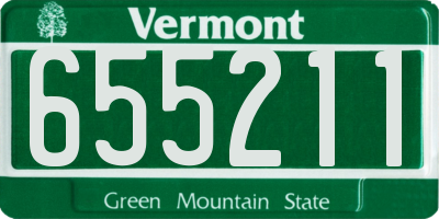 VT license plate 655211