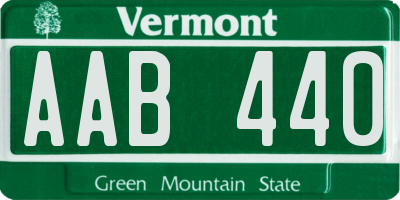 VT license plate AAB440