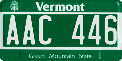 VT license plate AAC446