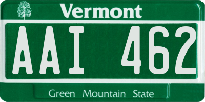VT license plate AAI462