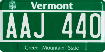 VT license plate AAJ440