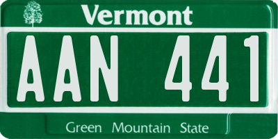 VT license plate AAN441