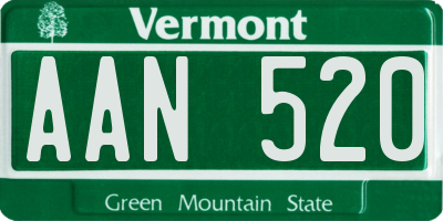 VT license plate AAN520