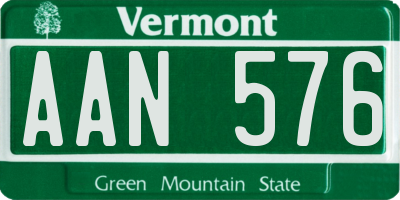 VT license plate AAN576