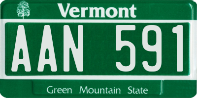VT license plate AAN591