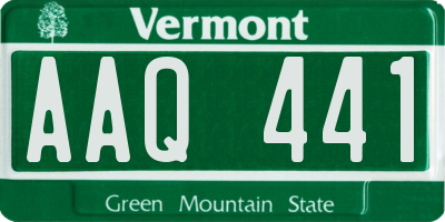 VT license plate AAQ441