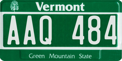 VT license plate AAQ484