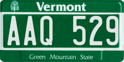 VT license plate AAQ529