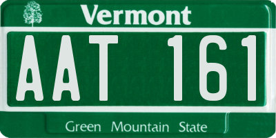 VT license plate AAT161