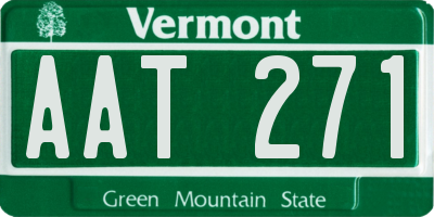 VT license plate AAT271