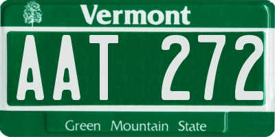 VT license plate AAT272