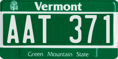 VT license plate AAT371