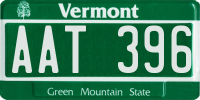 VT license plate AAT396