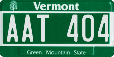 VT license plate AAT404